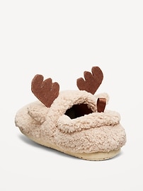Image number 3 showing, Sherpa Critter Slippers for Toddler