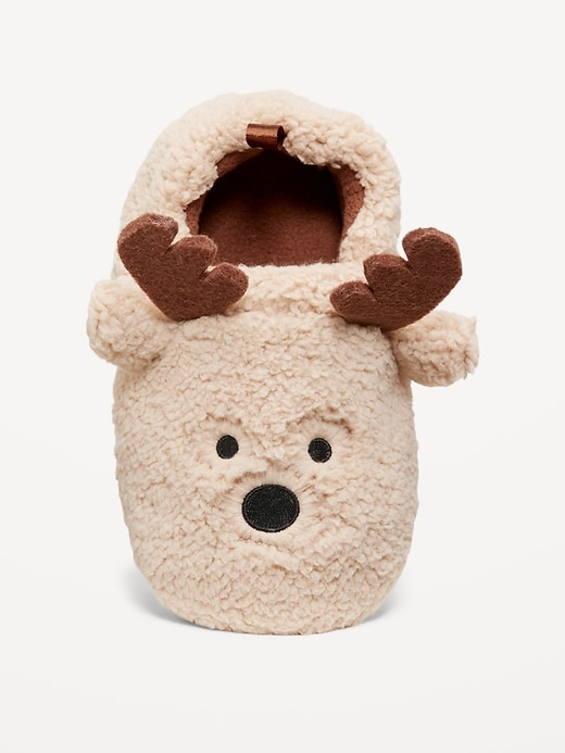 Image number 2 showing, Sherpa Critter Slippers for Toddler