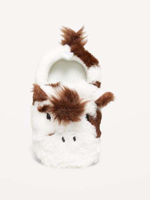 Image number 2 showing, Faux-Fur Critter Slippers for Toddler