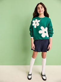 Image number 3 showing, Pleated Twill Skirt for Girls