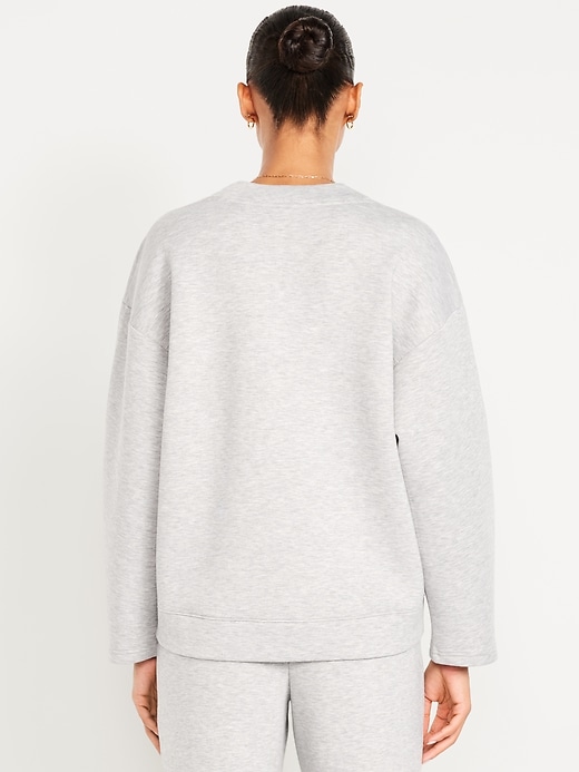 Image number 2 showing, Bounce Fleece V-Neck Cocoon Sweatshirt