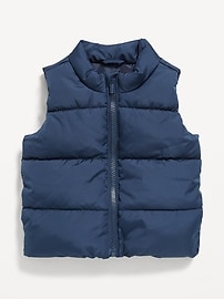 Image number 1 showing, Water-Resistant Frost-Free Puffer Vest for Baby