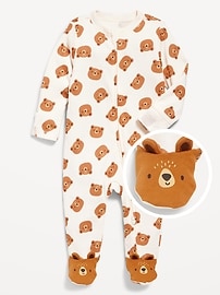 Image number 1 showing, 2-Way-Zip Sleep & Play Footed One-Piece for Baby