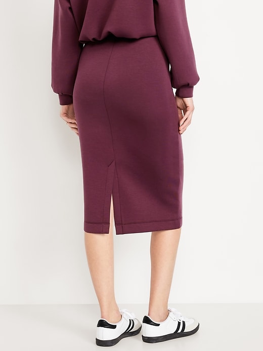 Image number 2 showing, Extra High-Waisted Bounce Fleece Midi Skirt