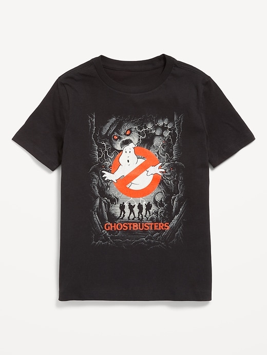 Image number 1 showing, Ghostbusters™ Gender-Neutral Graphic T-Shirt for Kids