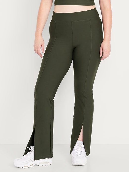 Image number 5 showing, Extra High-Waisted PowerSoft Split-Flare Leggings