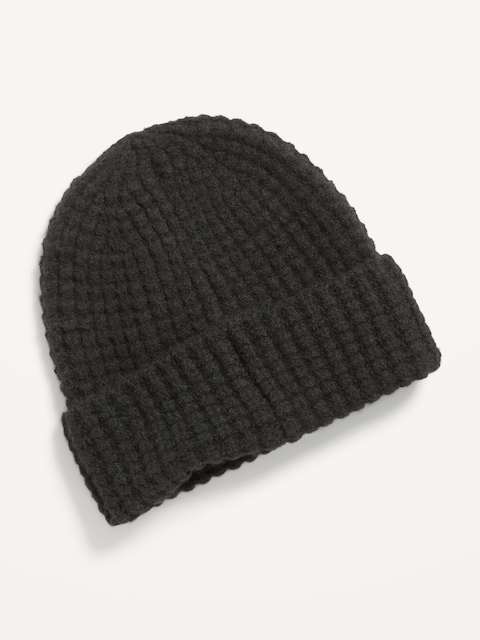 Waffle Beanie - Black Jack