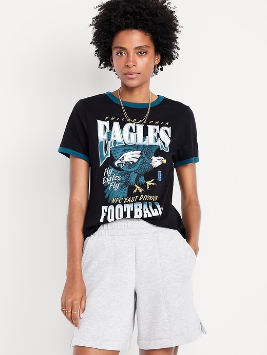 Image number 1 showing, NFL™ Philadelphia Eagles™ EveryWear Crew-Neck Ringer T-Shirt