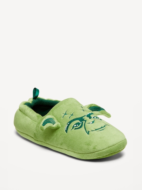 Star Wars™ Gender-Neutral Velour Slippers for Kids - Yoda