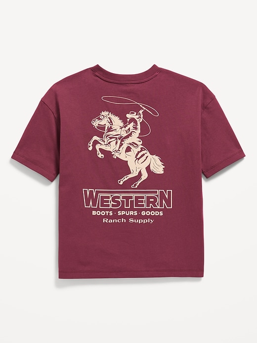 Oversized Short-Sleeve Graphic T-Shirt for Boys