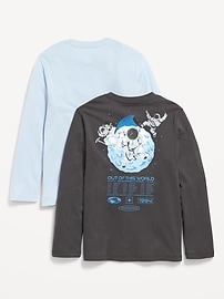 Image number 2 showing, Long-Sleeve Graphic T-Shirt 2-Pack for Boys
