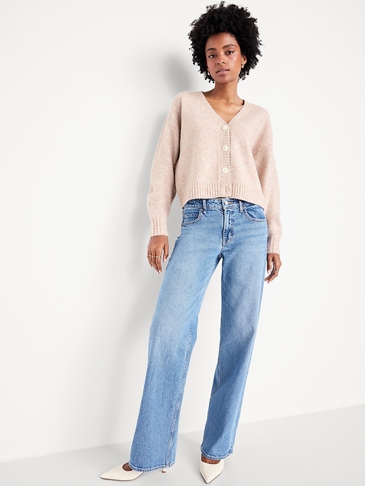 Image number 3 showing, Slouchy Wool-Blend Cardigan Sweater