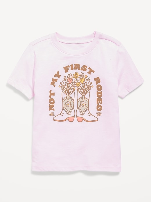 Image number 1 showing, Short-Sleeve Unisex Graphic T-Shirt for Toddler