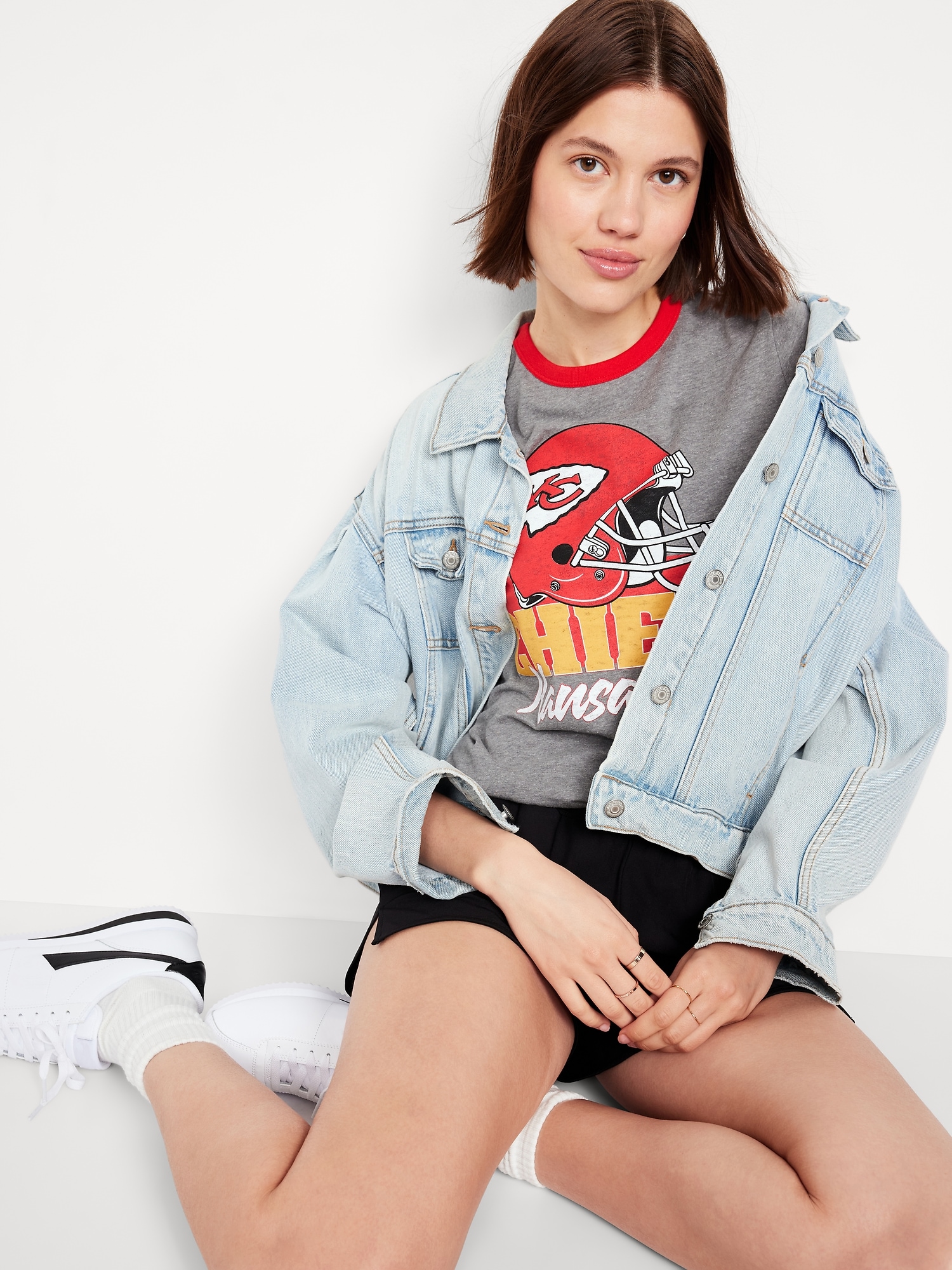 Kansas City Chiefs EveryWear Crew-Neck Ringer T-Shirt