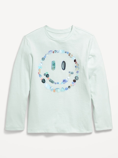 Long-Sleeve Graphic T-Shirt for Boys - Seafoam