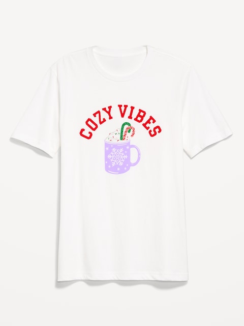 Holiday Graphic T-Shirt for Men - Purple Mugs