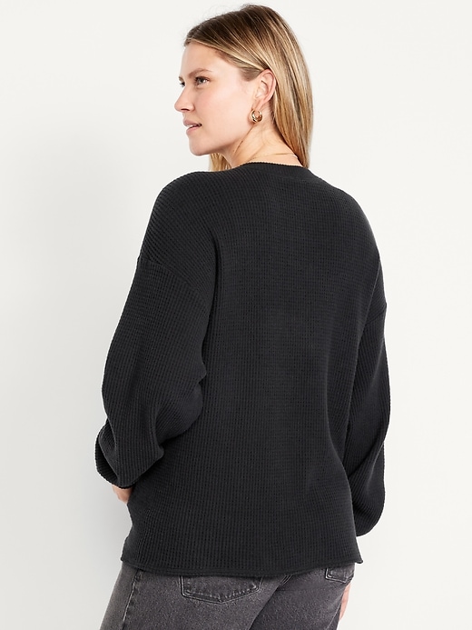 Image number 2 showing, Maternity Oversized Waffle T-Shirt