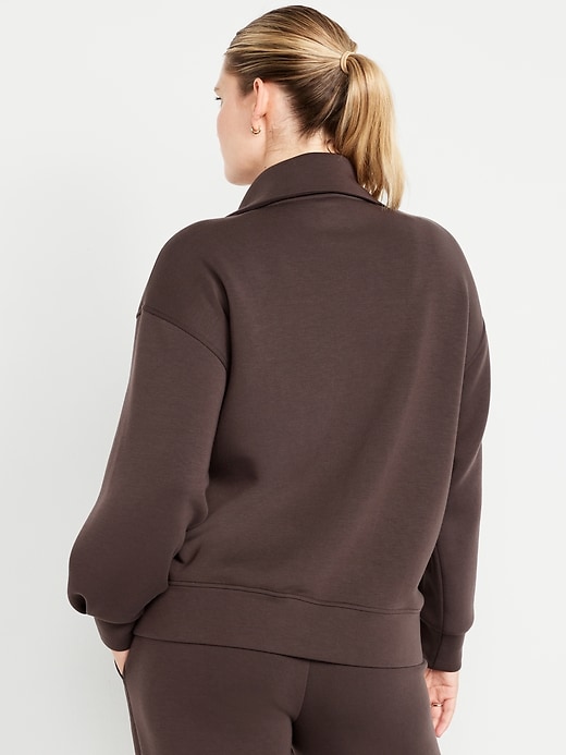 Image number 2 showing, Maternity Bounce Fleece Half-Zip Pullover
