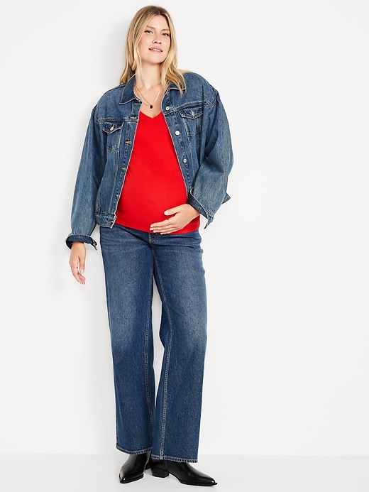 Image number 3 showing, Maternity Snug V-Neck T-Shirt