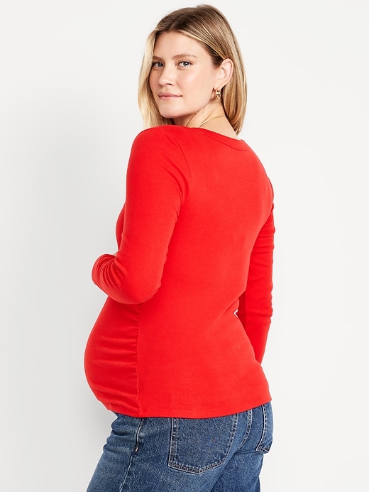 Image number 2 showing, Maternity Snug V-Neck T-Shirt