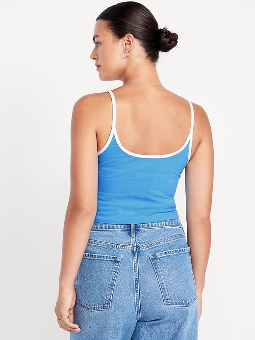 Image number 5 showing, Tipped Jersey Cropped Cami Top