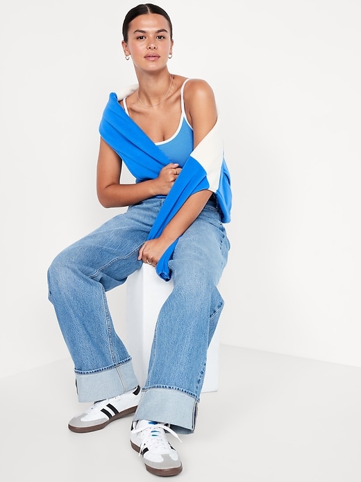 Image number 3 showing, Tipped Jersey Cropped Cami Top