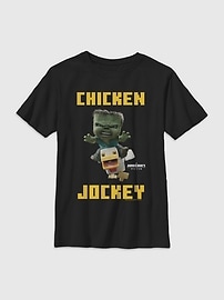 Image number 1 showing, Minecraft Chicken Jockey Gender-Neutral Graphic T-Shirt for Kids
