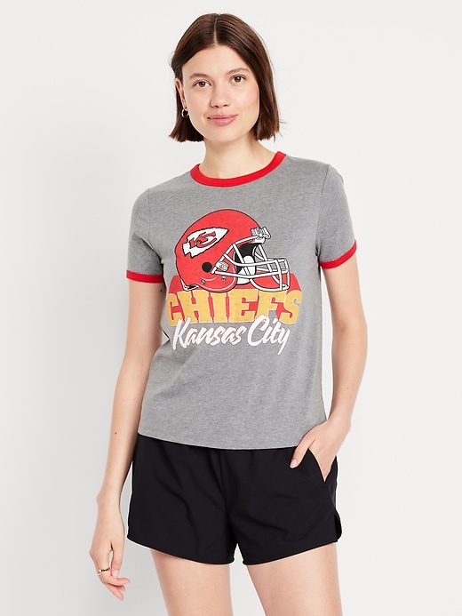 Image number 1 showing, NFL™ Kansas City Chiefs™ EveryWear Crew-Neck Ringer T-Shirt