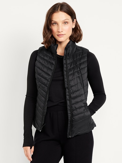 Image number 1 showing, Water-Resistant Packable Puffer Vest