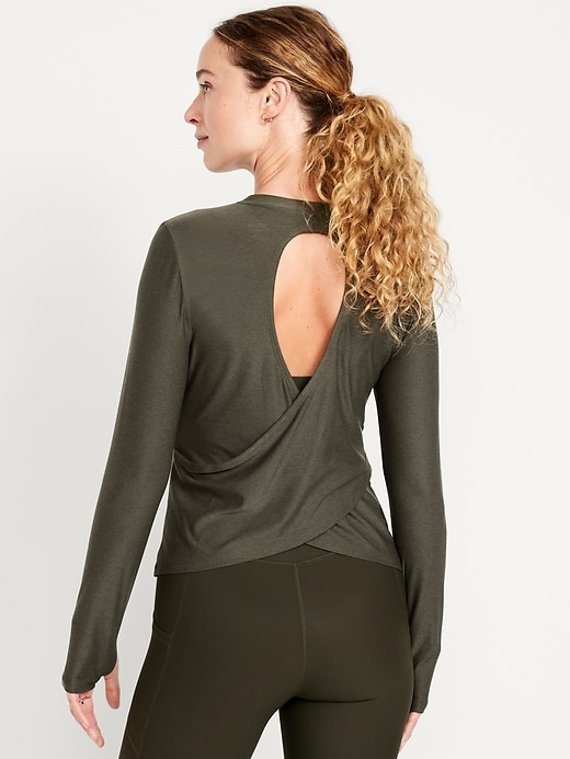 Image number 2 showing, CloudMotion Wrap-Back Top