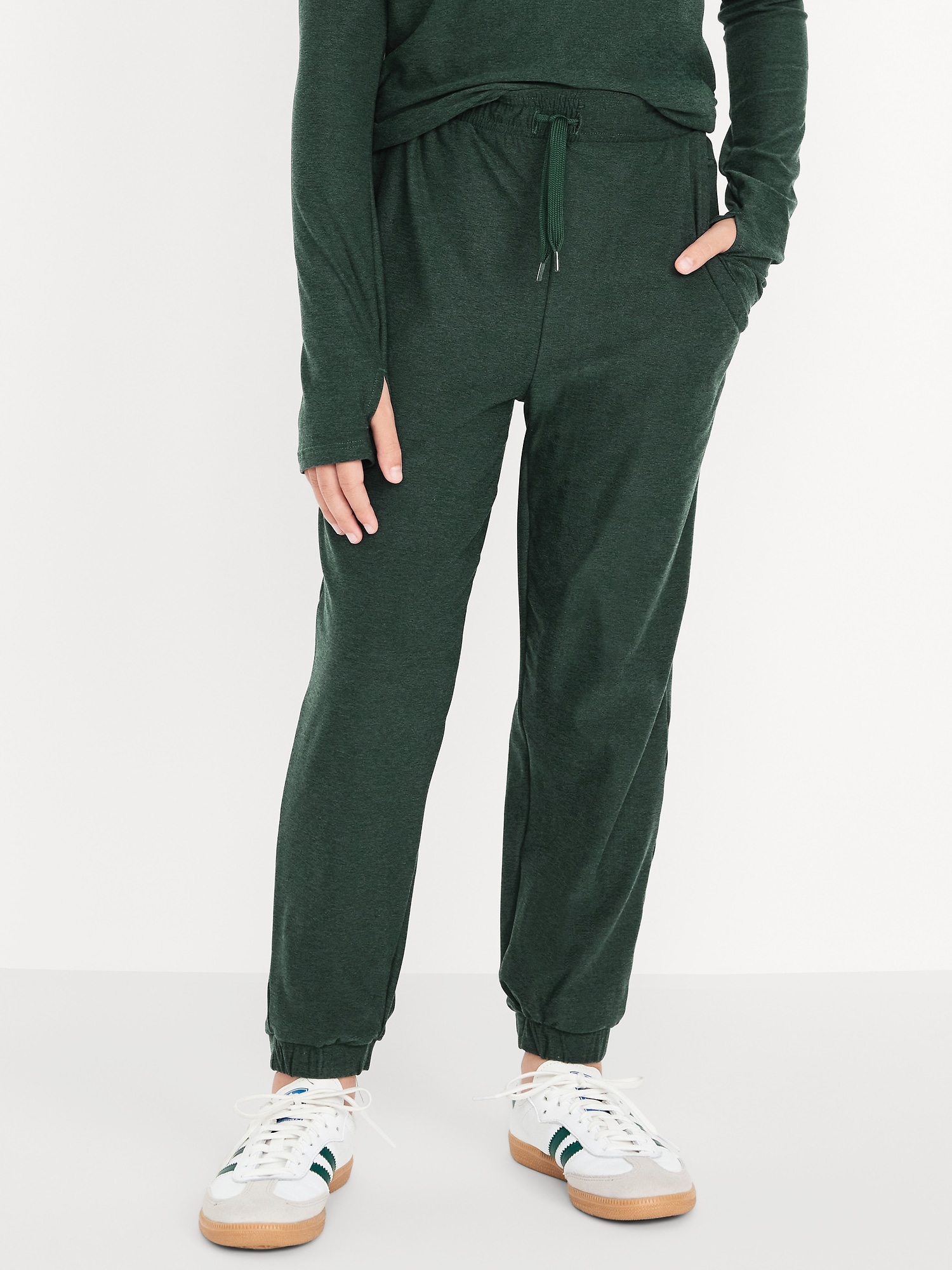 CloudMotion High-Waisted Jogger Sweatpants for Girls