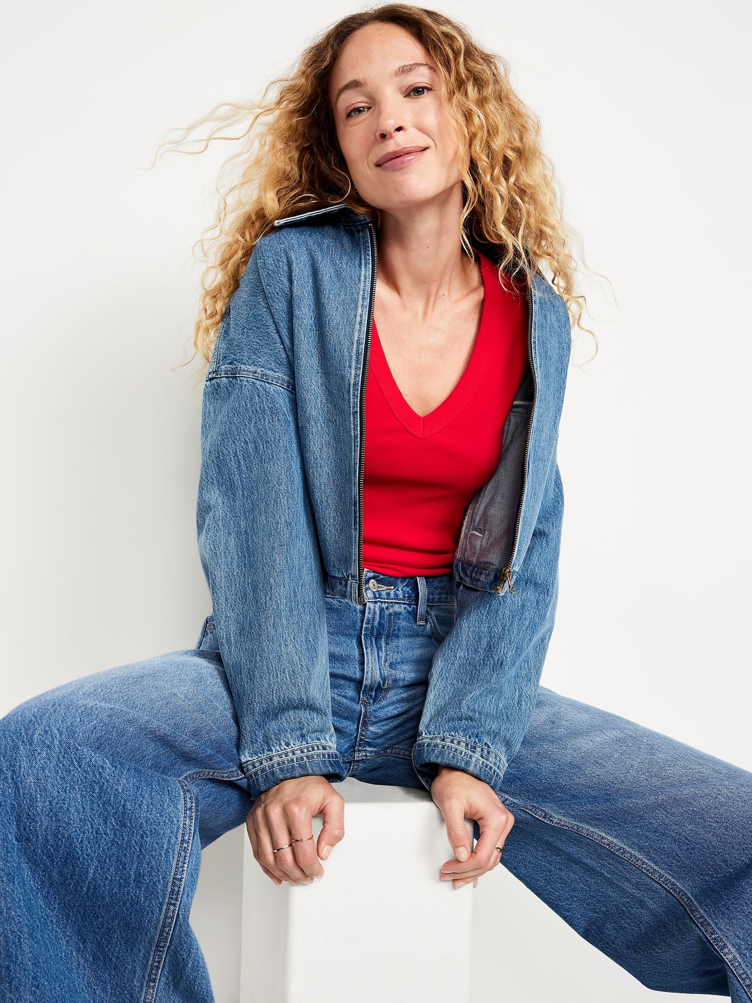 Cozy Snug Long-Sleeve V-Neck T-Shirt