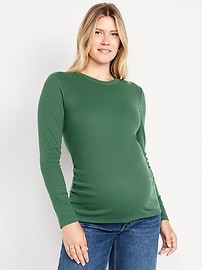 Image number 1 showing, Maternity Snug Crew-Neck T-Shirt