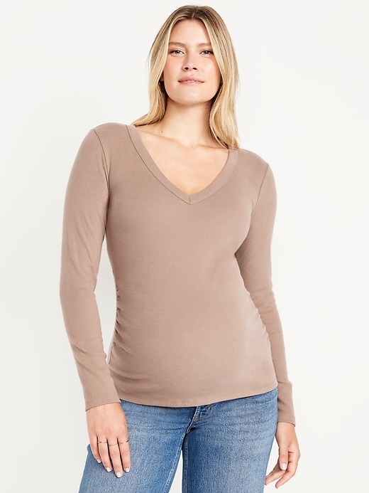 Image number 1 showing, Maternity Snug V-Neck T-Shirt