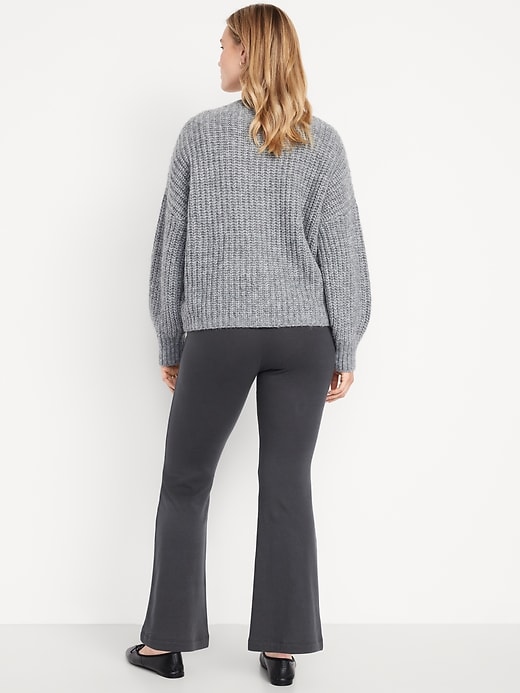 Image number 6 showing, High-Waisted Fleece-Lined Flared Leggings