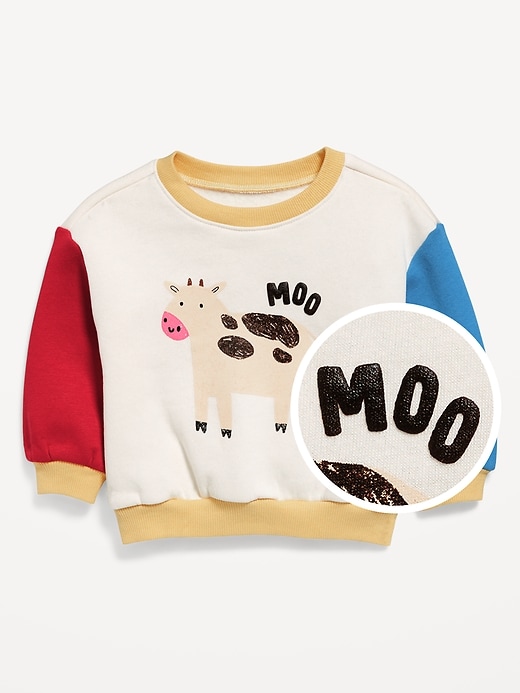 Image number 1 showing, Printed Crew-Neck Sweatshirt for Baby
