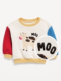 Image number 1 showing, Printed Crew-Neck Sweatshirt for Baby