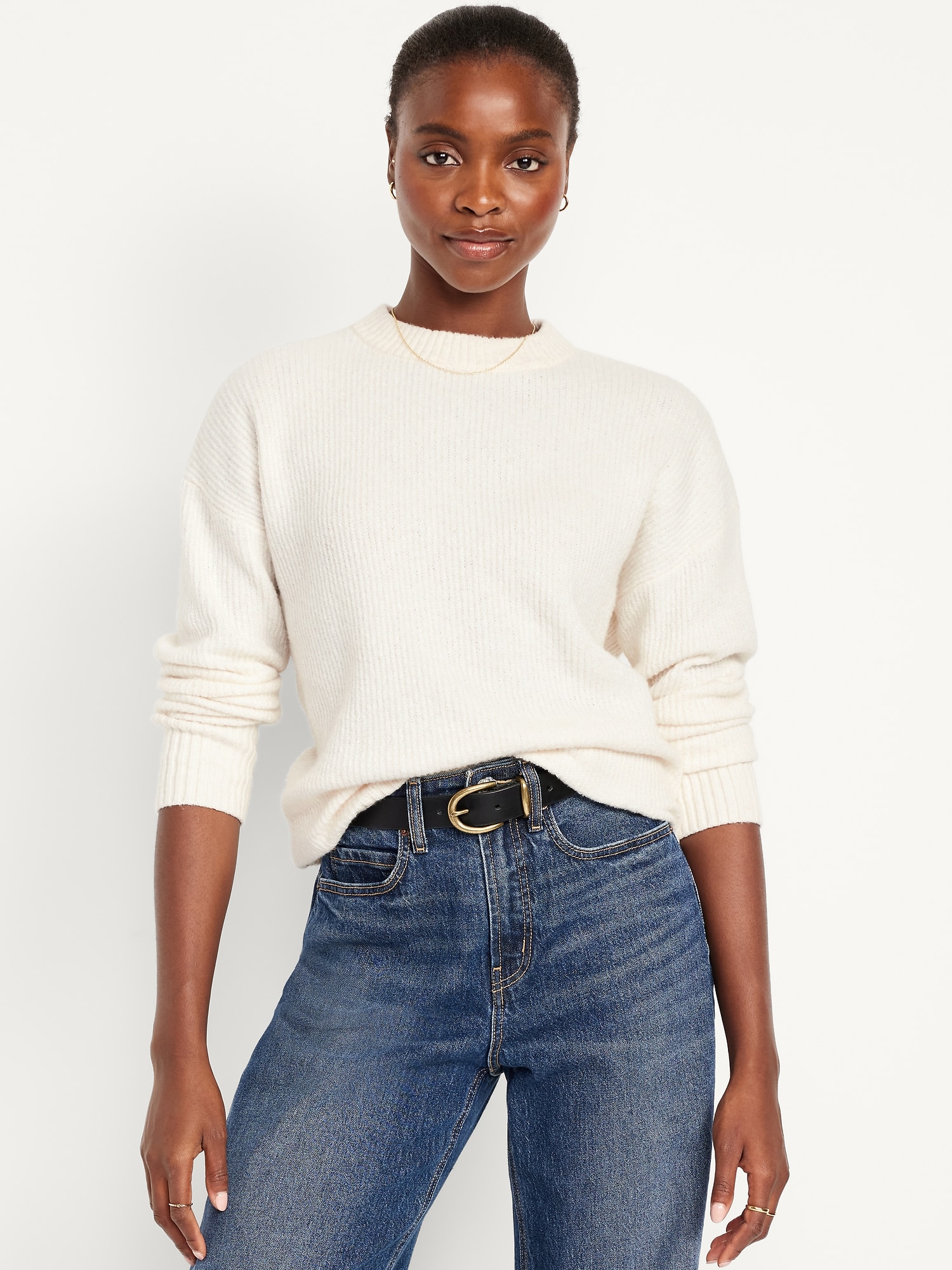 SoSoft Crew-Neck Tunic Sweater