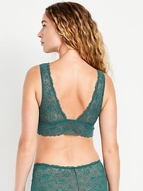 Image number 2 showing, V-Neck Lace Bralette