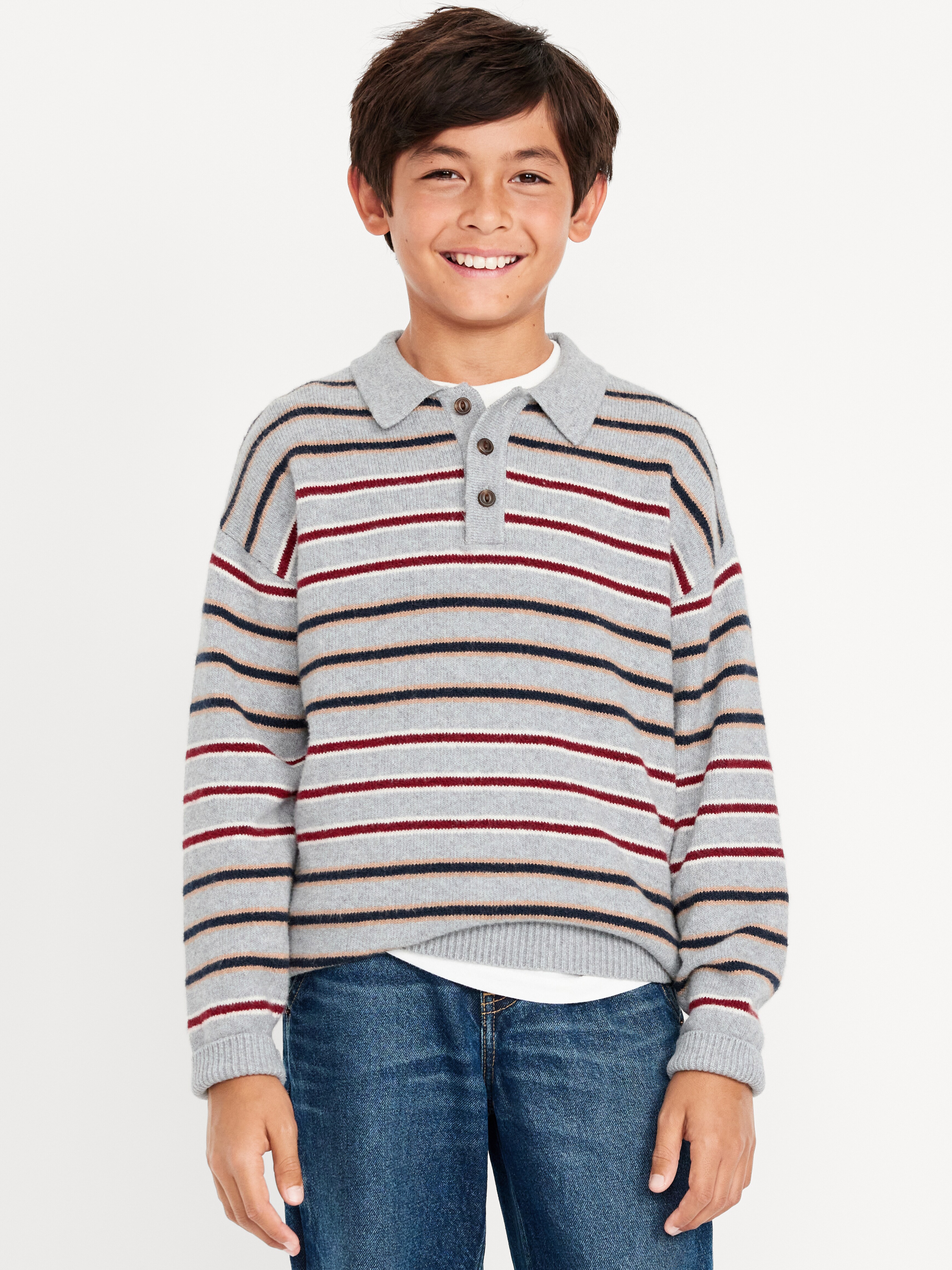 SoSoft Oversized Collared Sweater for Boys | Old Navy