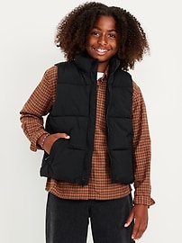 Image number 1 showing, Water-Resistant Quilted Puffer Vest for Boys
