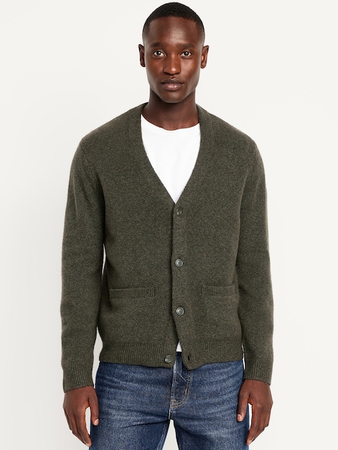 SoSoft V-Neck Cardigan Sweater - Olive