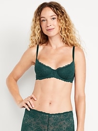 Image number 1 showing, Lace Balconette Bra
