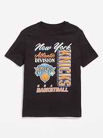 Image number 1 showing, NBA© New York Knicks© Gender-Neutral Graphic T-Shirt for Kids