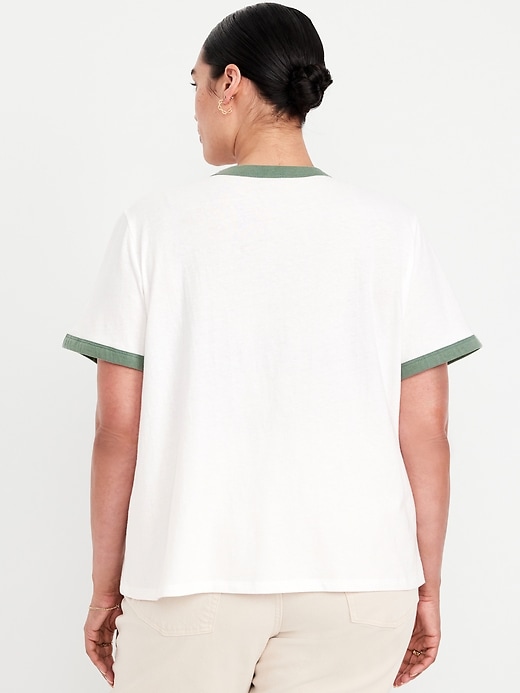 Image number 8 showing, EveryWear Graphic Ringer T-Shirt