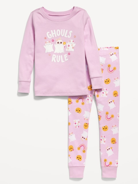 Printed Snug-Fit Pajama Set for Toddler & Baby