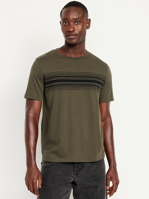 Image number 1 showing, Crew-Neck Striped T-Shirt