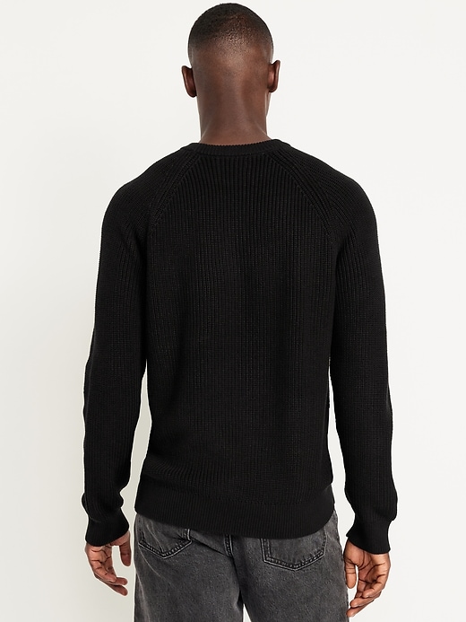 Image number 2 showing, Crew-Neck Shaker-Stitch Sweater