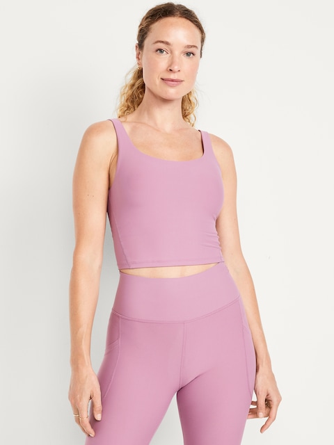 Light Support PowerSoft Longline Sports Bra - Dusk Bloom