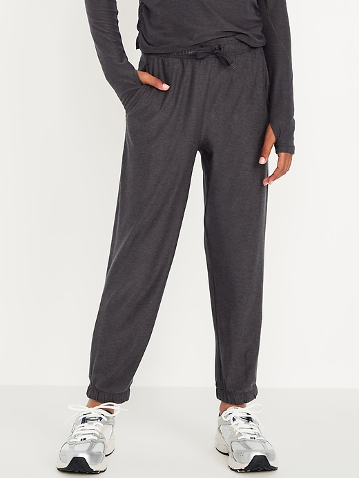Image number 1 showing, CloudMotion High-Waisted Jogger Sweatpants for Girls